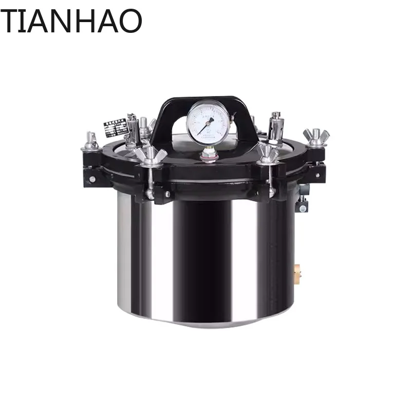 Stainless Steel  Autoclave Pot Pressure Steam Sterilizer Pot Surgical Medical With Anti-Dry