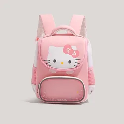 Miniso Sanrio Hellokitty Lolita Small Backpack Students Transparent Pocket Schoolbags Girls Cartoon KT Kawaii Backpack 2024