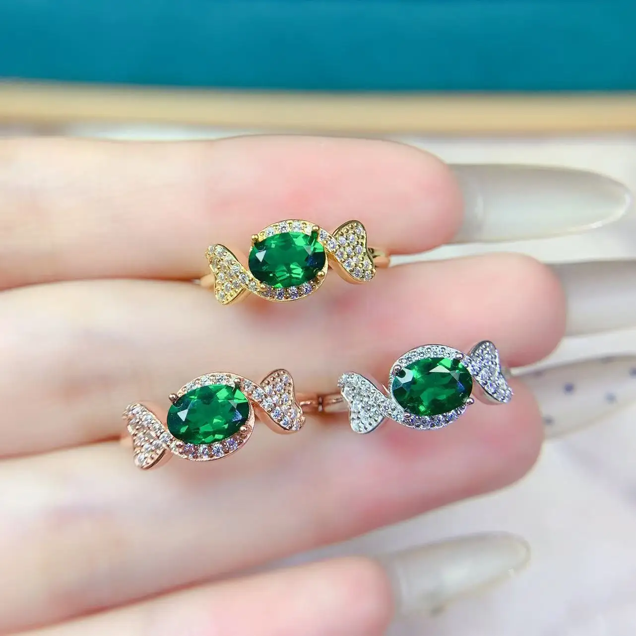 Lustrous Natural Diopside Ring Premium S925 Silver Sophisticated  Eye-Catching Fashion Statement Jewelry