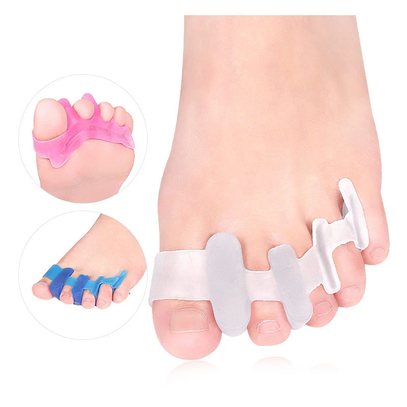 Sdotter 1/2Pair Toe Separators to Correct Toes Support Foot Fitness and Balance Durable Spreaders for Hammertoes Bunions Sports