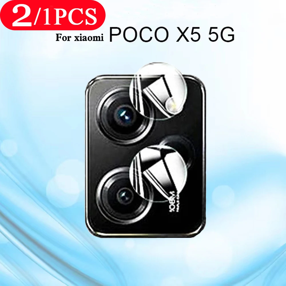 2/1Pcs Camera Lens For xiaomi Poco X5 F5 X4 M4 pro 5G HD Film For xiaomi Poco F3 F4 X4 X3 GT C50 C51 C55 M5 M5s protector Camera