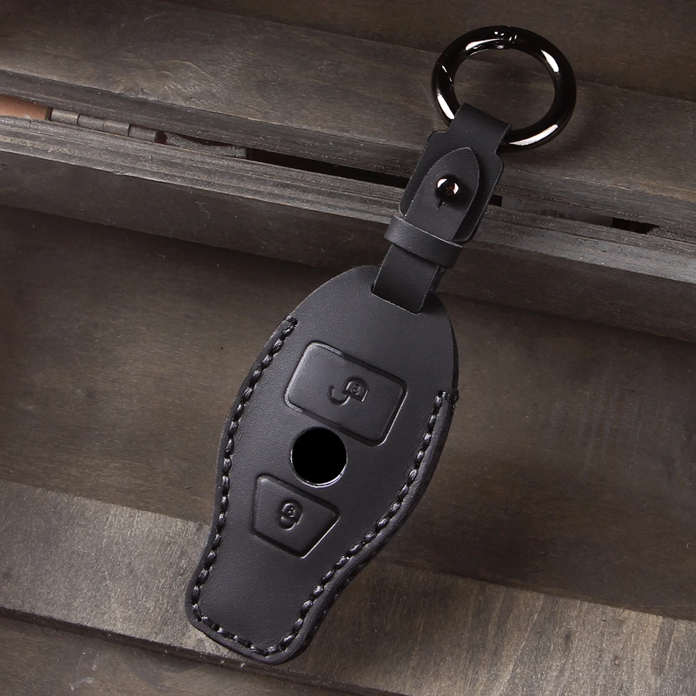 Leather Car Key Fob Case Cover Protector for Mercedes Benz E C G M R S Class W204 W212 W176 GLC CLA GLA AMG Car Accessories