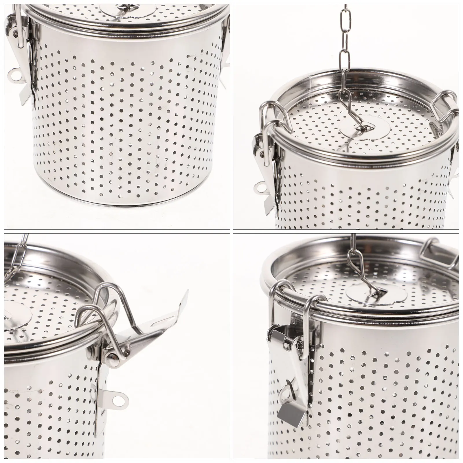

1pc Stainless Steel Spice Brine Basket Household Seasoning Basket Corrosion Resistant Durable Easy Clean For Home Restaurant Use
