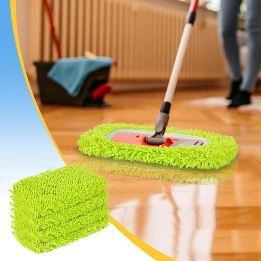 Reusable Dry Sweeping Cloths Microfiber Wet Mop Pads Compatible with Swiffer Sweeper Mop Replacement Sweeping Mopping pad Refil