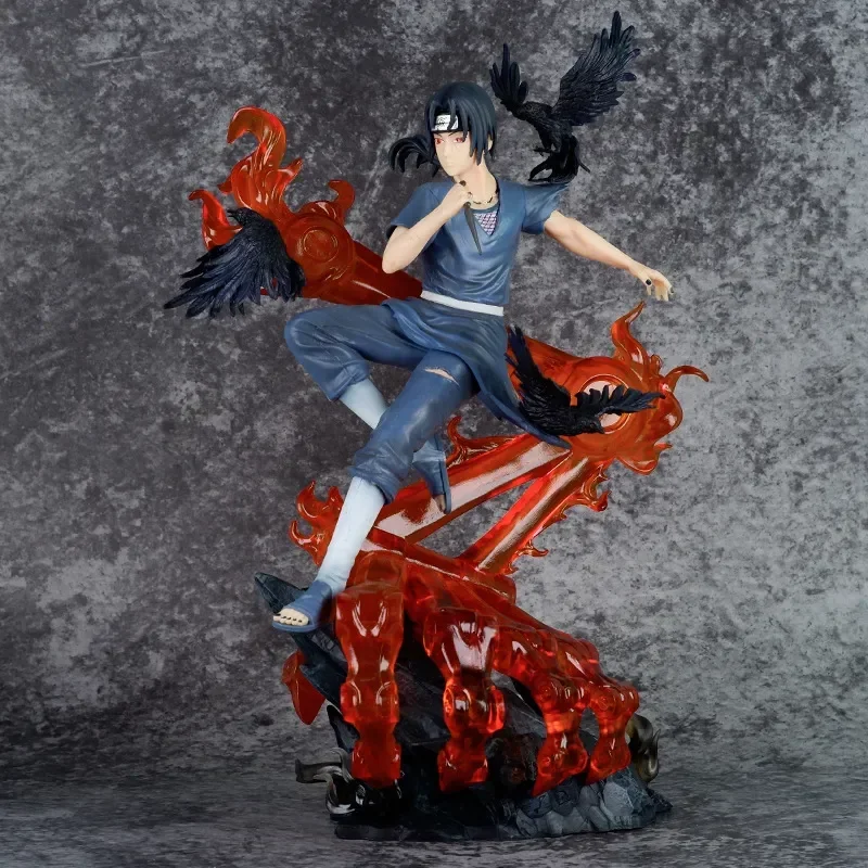 33cm Anime Naruto figura Uchiha Itachi figurki Gk Sharingan figurka z pcv posąg Model kolekcjonerski dekoracja Manga lalka prezent dla dzieci