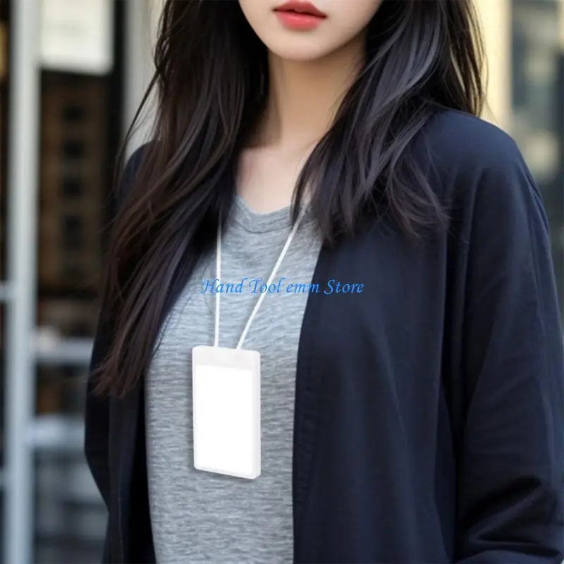 H37F Retractable Lanyard and Card Holder Set Waterproof Plastic Card Protectors Case