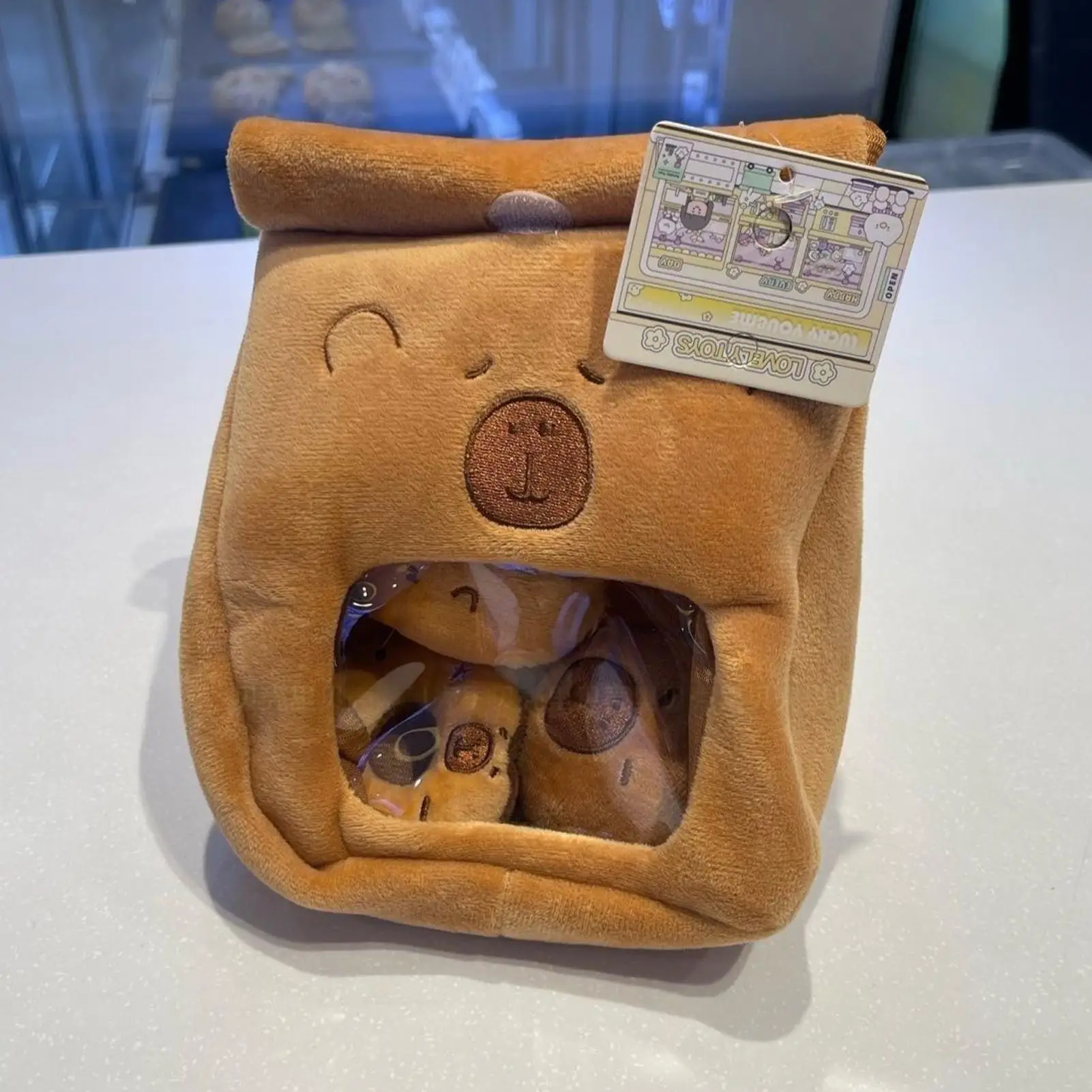 Monedero de peluche de capibara, bolsa de cambio portátil suave para guardería, niños, adultos, adolescentes, viajes, hora de dormir, sofá para niños