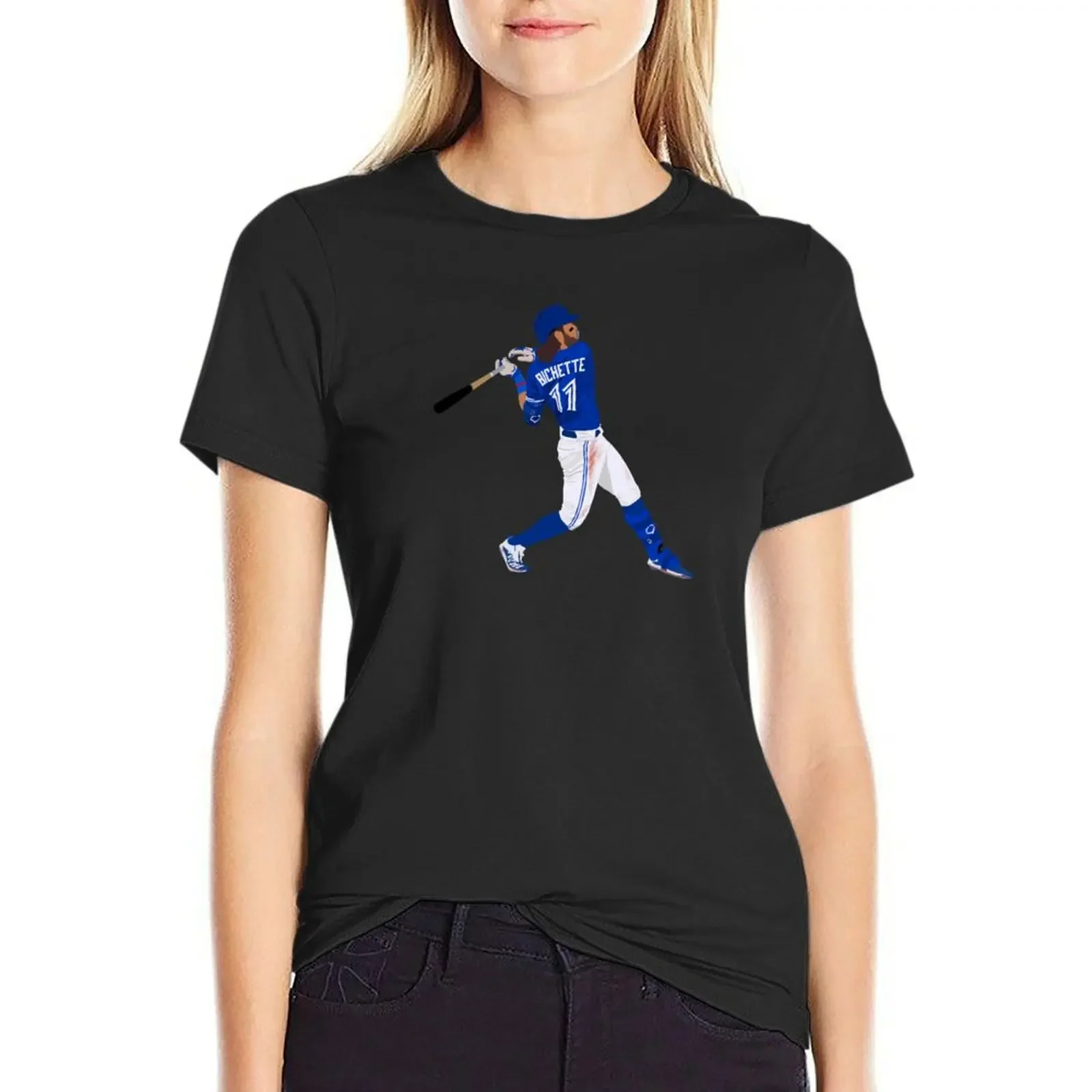 

Bo Bichette T-Shirt oversized female anime clothes rock and roll t shirts for Women