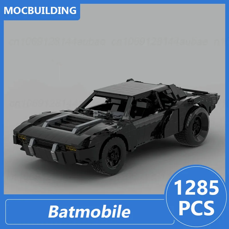 

Batmobile 2022 Model Moc Building Blocks Diy Assemble Bricks Transportation Educational Creative Display Toys Xmas Gifts 1285PCS