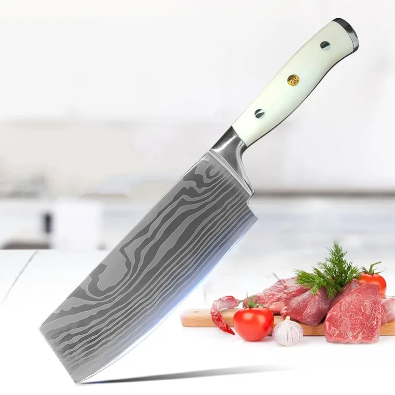 Damaskus Messer Chef Grill Ausbeinen Obst Utility Messer Harz Griff Hackmesser Fleisch Schneiden Gemüse Küchenmesser Schälmesser
