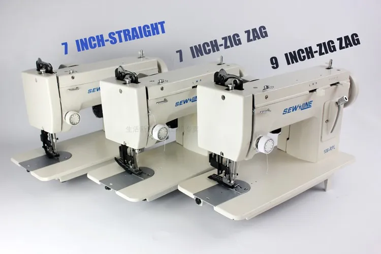 2026 9'' Electric Sewing Machine Portable Walking Foot Zigzag Stitch Arm Leather 106-RPL