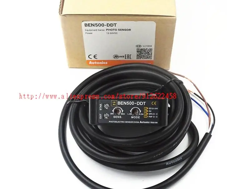 BEN500-DDT Autonics  Diffuse Reflection Photoelectric Switch 12-24VDC Sn-500mm New High quality  Warranty For One Year