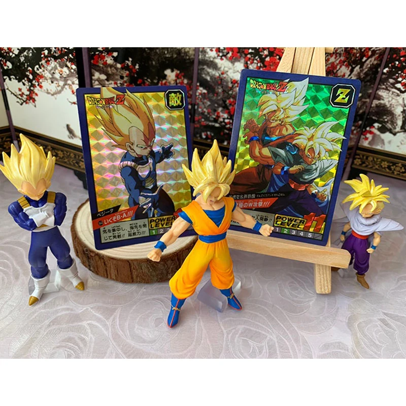 Anime Dragon Ball DIY ACG Android 18 Krillin Android 13 Bulma Vegeta Yonsei Frieza Prism Collectible Cards Birthday Toy Gift