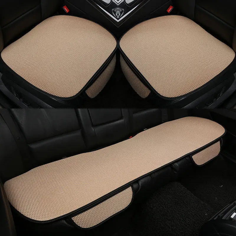 Summer Car Seat Cover Breathable Ice Silk Four Seasons Car Seat Cushion Protector Pad Front Pad Fit for Most Cars