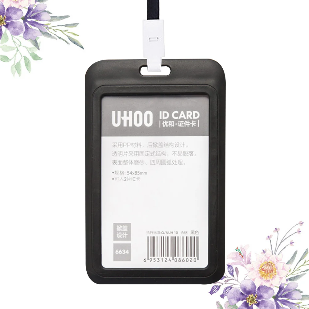 Badge Holder Lanyard Bus Bag Polypropylene Cover Work Protector ID Card Sleeves