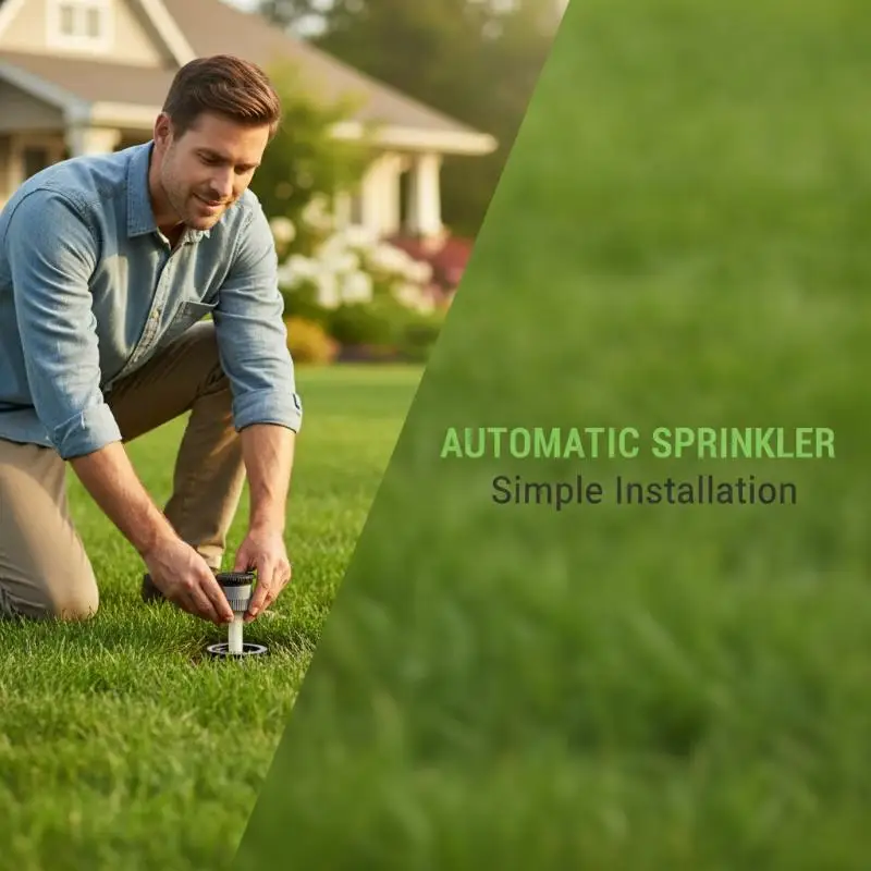 Adjustable Garden Sprinkler Nozzles Uniform Even Spray Anti-Clog Filter for Lawn Yard Patio Outdoor Irrigation Work