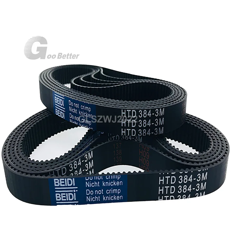 Courroie de synchronisation HTD3M, longueur 90mm ~ 255mm, 1 pièce, largeur de la courroie 3M 6 Courroie de synchronisation HTD3M, longueur 90mm ~ 255mm, 1 pièce, largeur de la courroie 3M 6
