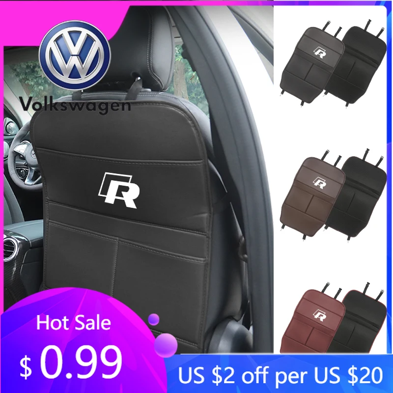 

2026 Hot For Volkswagen VW Anti-Scratch Car Seat Back Anti Kick Pad Child Protective Cover Mat For VW Passat Golf Tiguan Polo Sc