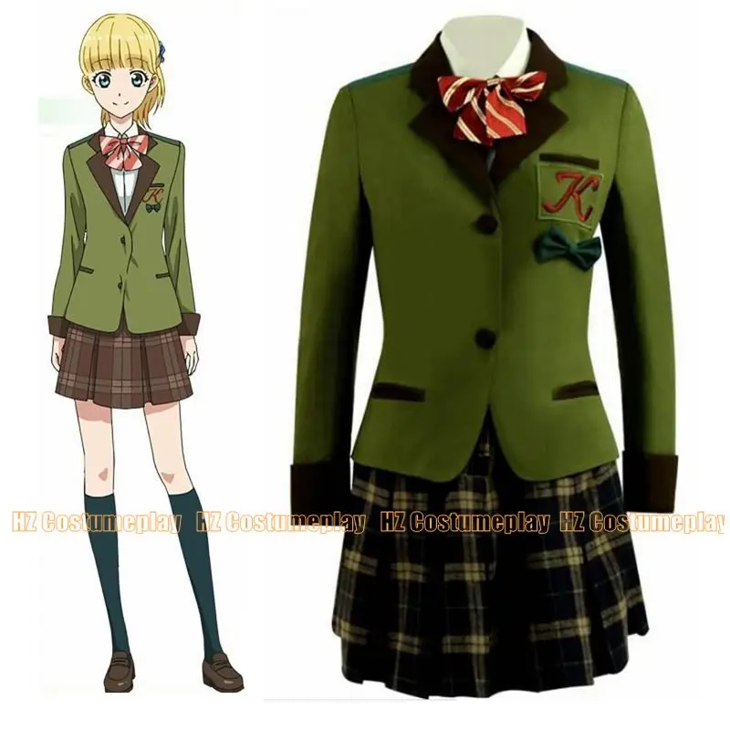 

Unisex Anime Cos Tada Never Falls in Love Teresa Wagner Cosplay Costumes School Student Uniform Suits Sets