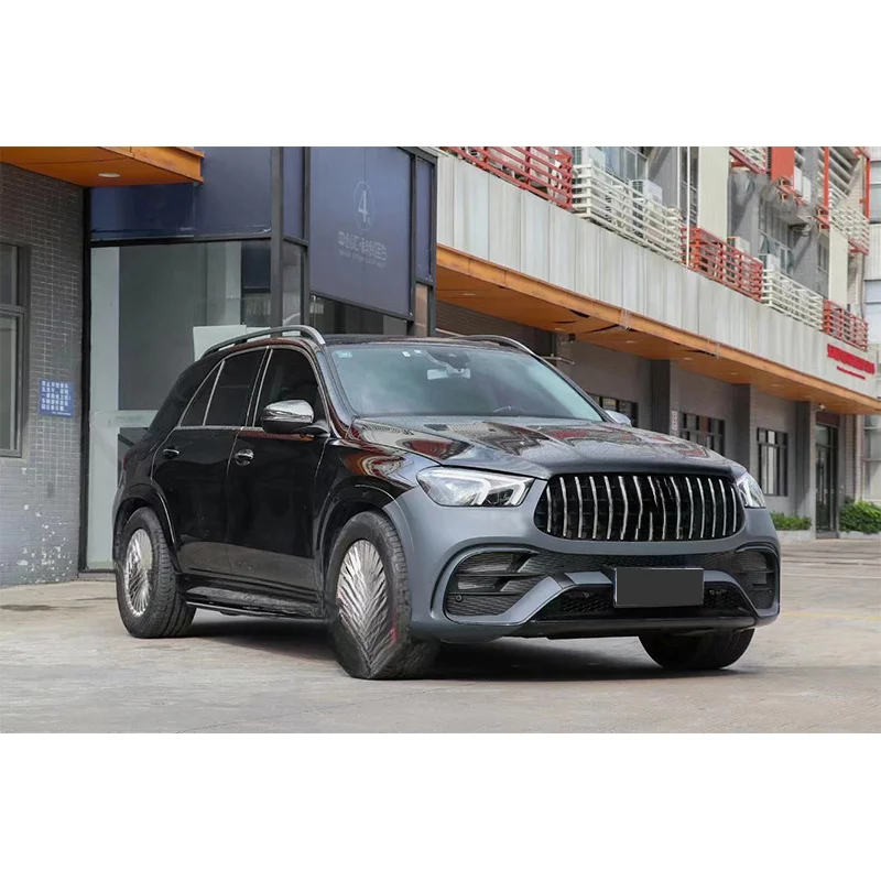 For Mercedes Benz W167 GLE350 GLE450 Modify GLE63S Body Kit AMG Rear Diffuser Exhaust Tip Grille