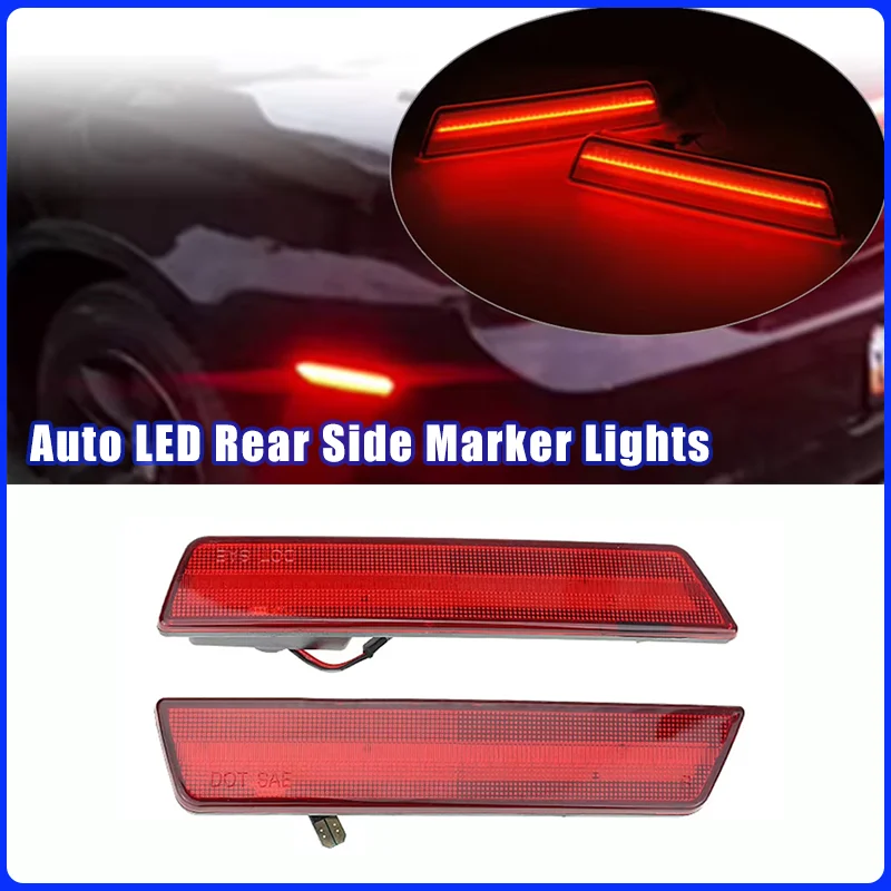 

2Pcs For Dodge Challenger 2008 2009 2010 2012 2013 2014 Charger 2011 2012 2013 2014 Auto LED Rear Side Marker Lights Signal Lamp