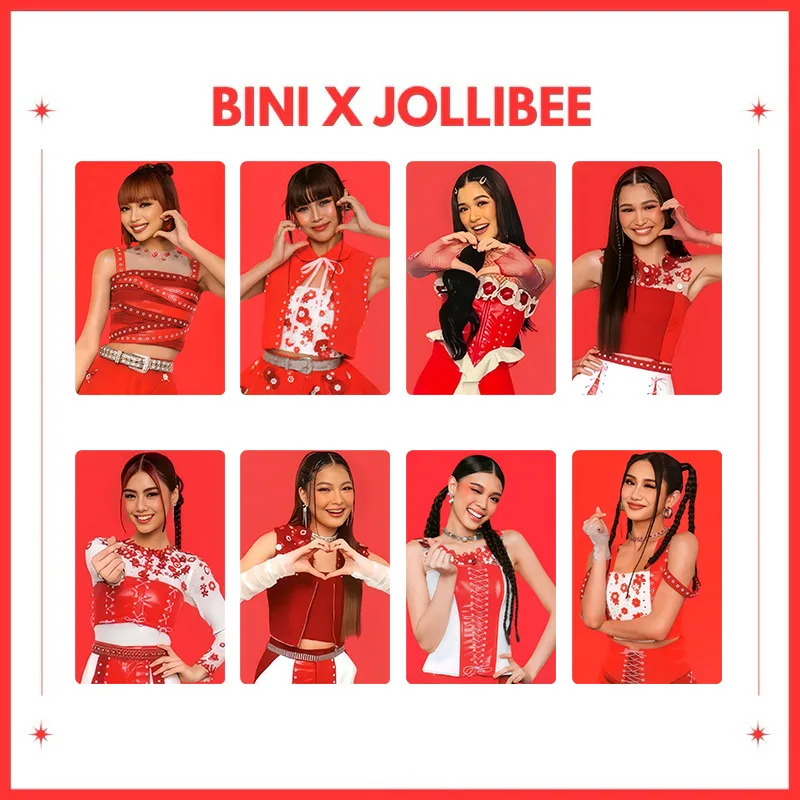 Philippine Duo Bini X Jollibee Co Branded Small Endorsement Burger Card