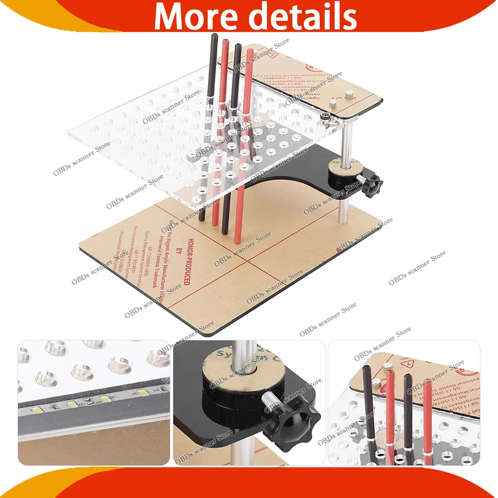 Newest ECU Board Bracket LED BDM Frame With 4 Probe Pen ECU Modified For KESS For KTAG FGTECH Auto ECU Chip Tuning Tool - view 4