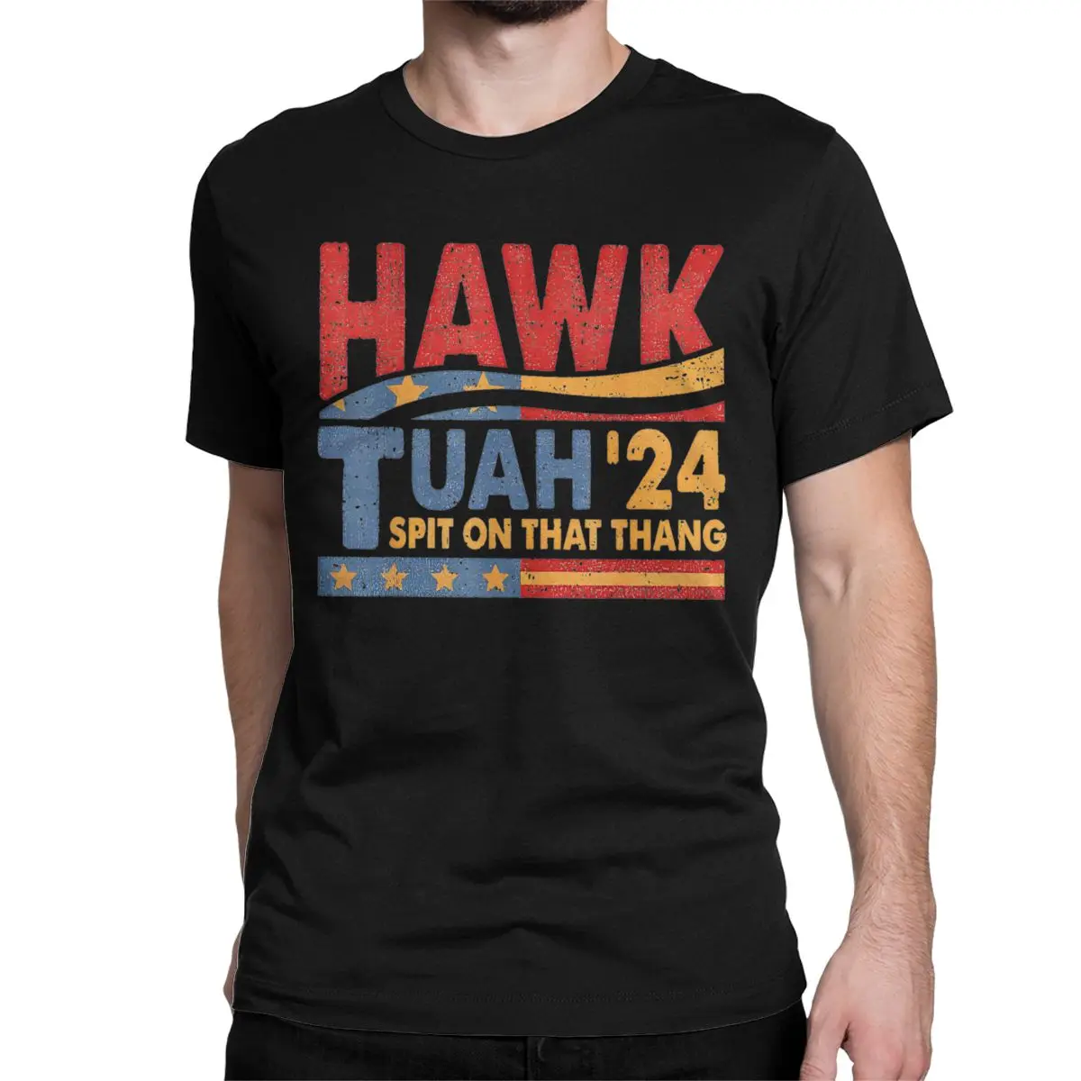 Men Women's T-Shirt Hawk Tuah 24 Spit On That Thang Funny Cotton Tee Shirt Funny Meme T Shirt Round Neck Tops 4XL 5XL 6XL