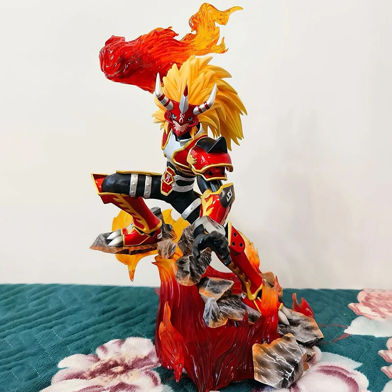 Figurka Anime Digimon Zombie Car Agnimon Model do Składania Figurka Akcji Ozdoba Statuetka Kanbara Takuya na Prezent Urodzinowy dla Dzieci