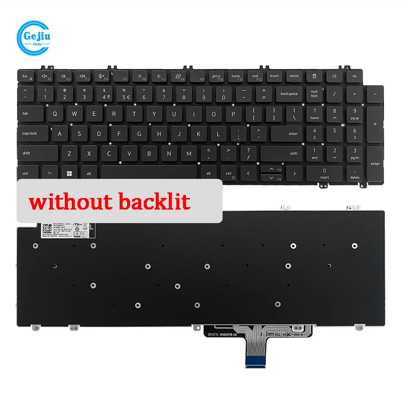 New Original Laptop Keyboard For DELL Precision 3570 3571 3580 3581 7670 7770 7680 7780
