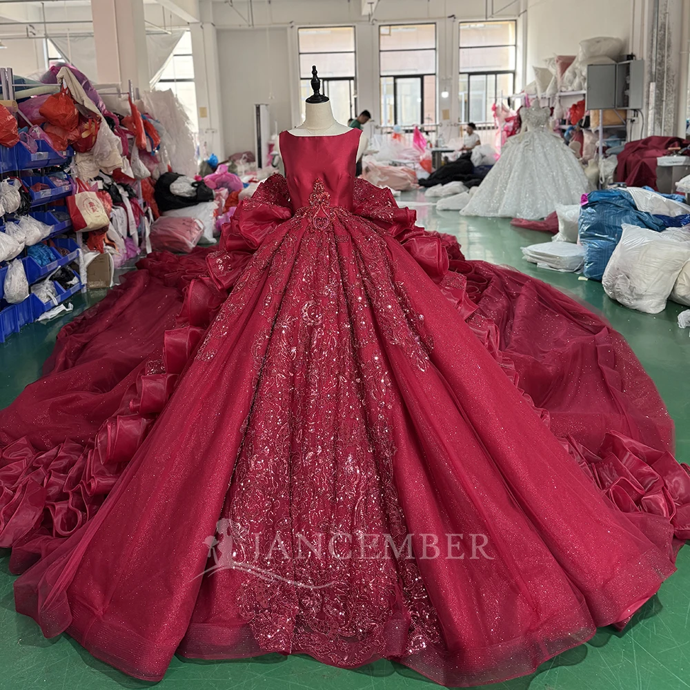 Customized Sparkle Ball Gown Wedding Dress O Neck Beads Sequins Sleeveless Bride Dresses Bridal Gown vestidos de novia boda
