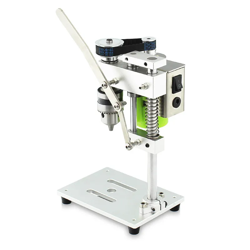 Mini and micro benchtop drills, desktop DC speed-controlled electric machines, precision electric drilling tables for home use