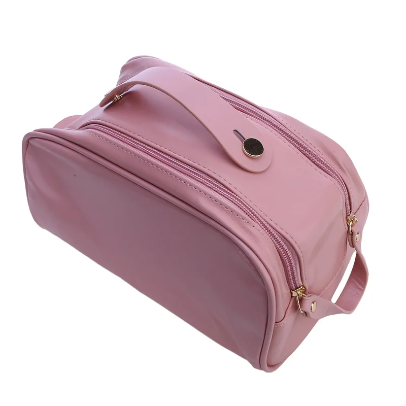 Large Travel Cosmetic Bag Women PU Leather Makeup Organizer Female Toiletry Kit Bags Make Up Case Storage Pouch Luxury Lady Box