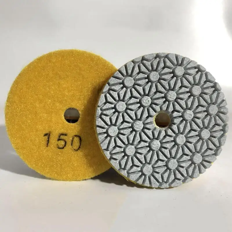 1 Stück 3 Zoll 4 Zoll Diamant-Nasspolierpads Granit Marmor Beton Stein Polierwerkzeuge Schleifscheiben Rad 30 # - 3000 # Ausdauer – Detail 11
