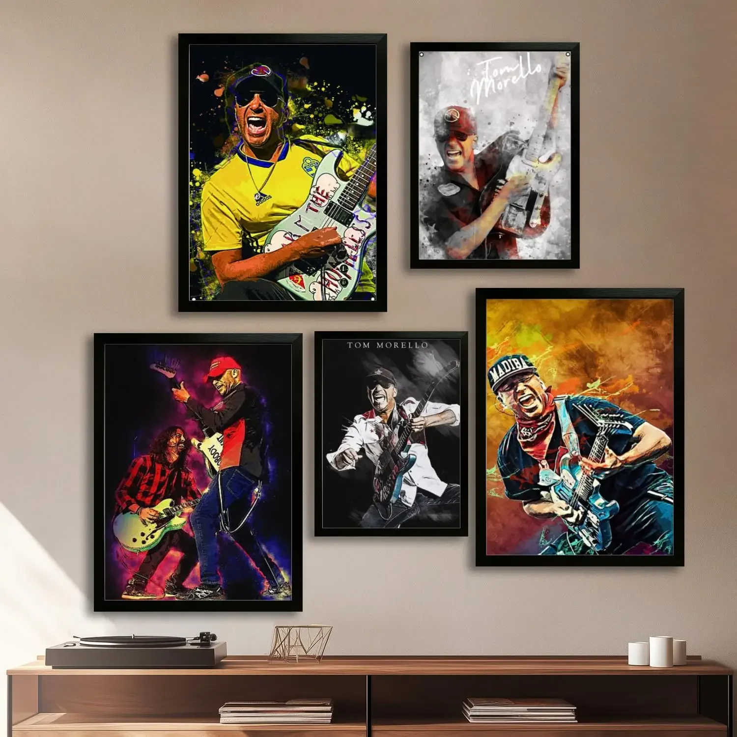 tom morello Canvas Art Poster, Wall Art Picture Print, Modern Family Bedroom Decor Posters,Decorative painting