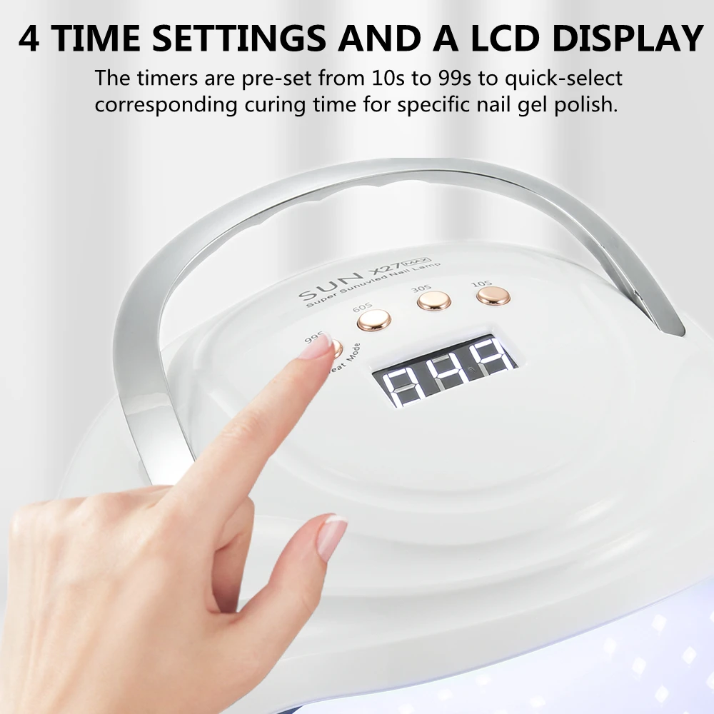 ZON X27 MAX Nieuwe Nageldroger UV LED Nagellamp 81 Kralen Gel Nagel Sneldrogend Curing Light Manicure Machine Art Salon Tool