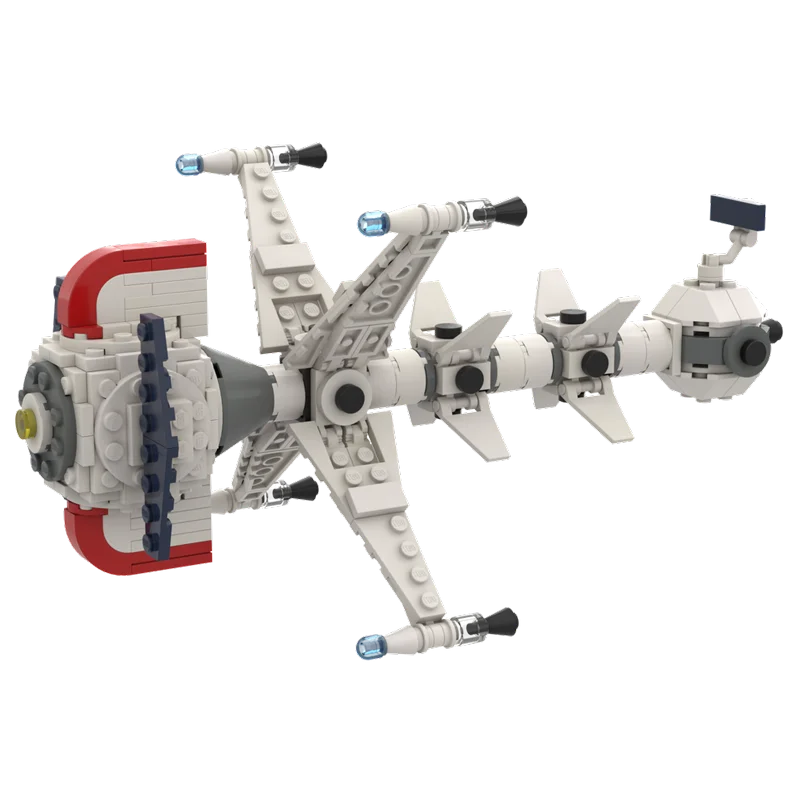 Moc Captained Futured Comet Spaceship Building Blocks Set Anime High-tech Battleship Bricks Mode Assemble Toys birthday Gifts