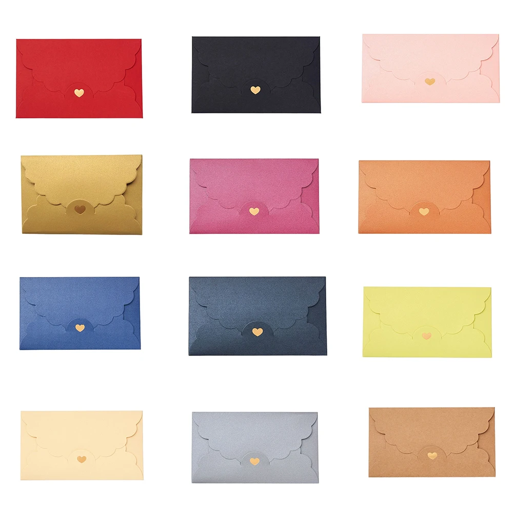 

5pcs/set Pearl Kraft Paper 17.4*11cm Gilding Love Envelope Bank Card Packaging Envelopes