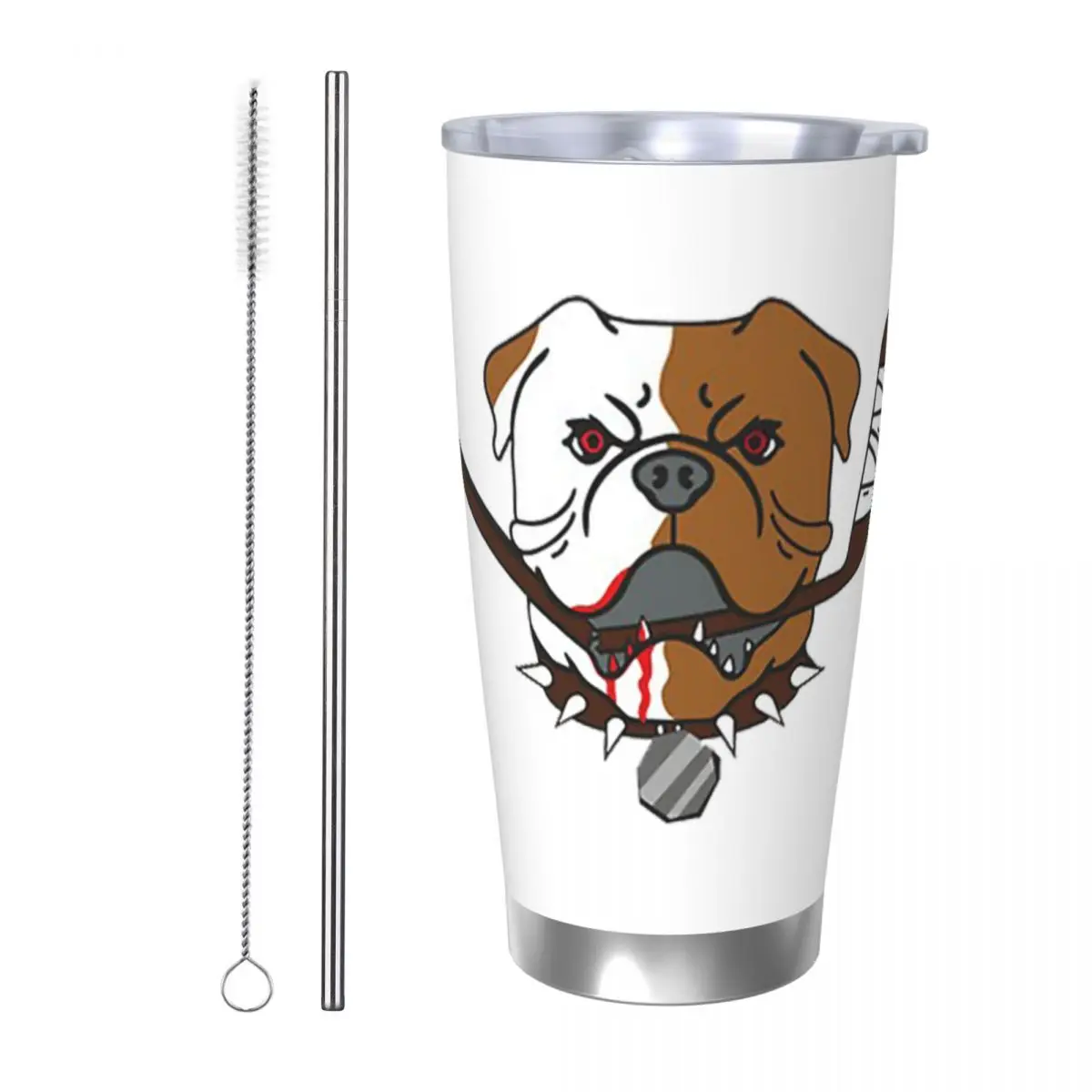 

SHORESY Sudbury Bulldogs Logo Stainless Steel Tumbler Vacuum Insulated Mug Thermal Cold Bottle Straws With Lid 20oz