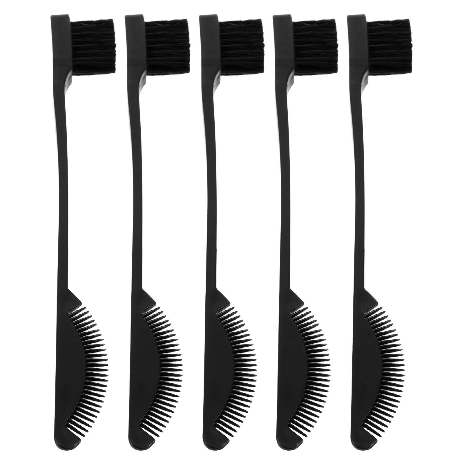 

5Pcs Dual Makeup Brush Double End Eyebrow Brush Hair Edge Comb Eyelash Separator Lash Applicator Tool for Women