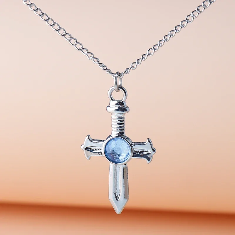 Hot Fairy Tail Cross collane pendenti Anime Cosplay Custome collana girocollo in metallo donna uomo gioielli Collier Femme