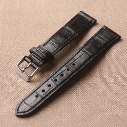 Handmade Alligator Strap, 18 19 20 21 22MM Bamboo Pattern American Crocodile Bracelet, Vintage Style Luxury Leather, S/M Short