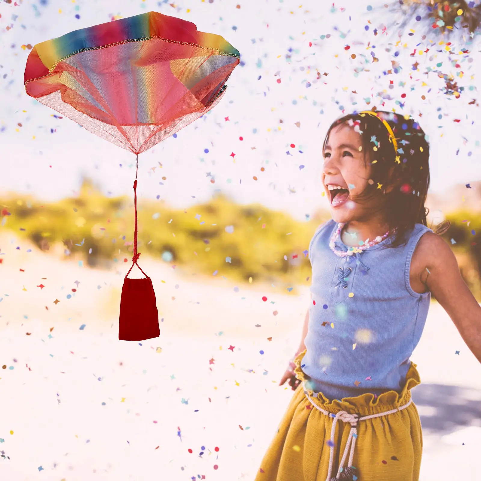 

2Pcs Parachute Plaything Gift Bag Outdoor Hand Throw Game Props Educational Fun Parachute Toys