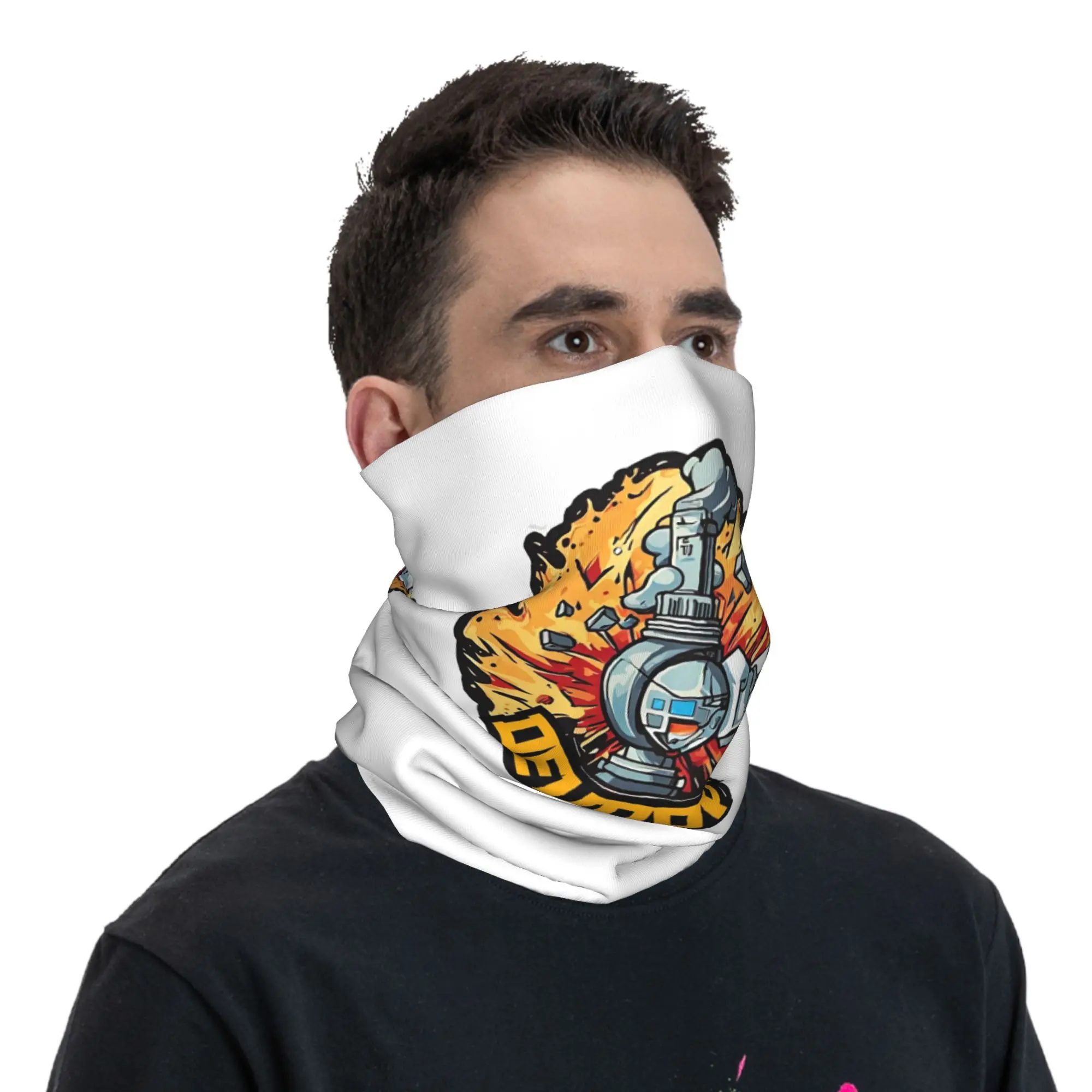 DevOops DevOps รหัสตลก puns devops ผ้าพันคอคอพิมพ์หน้ากากผ้าพันคอหน้ากากใบหน้าอุ่นกีฬากลางแจ้ง Unisex Breathable