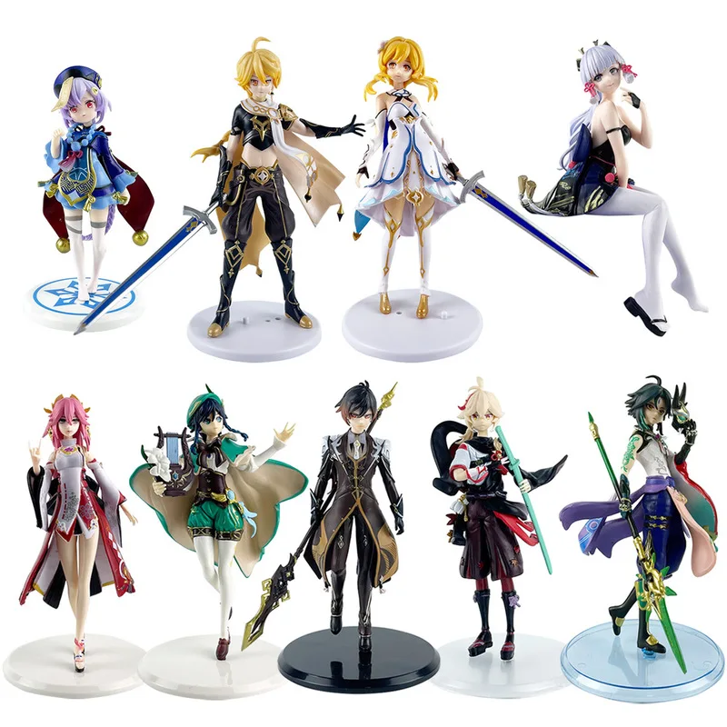 Figuras de Acción de Personajes del Juego Genshin Impact, Adornos de Escritorio, Colección de Estatuas, Juguetes al por Mayor, Regalos