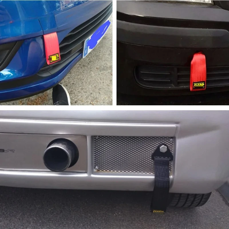 高耐久ナイロン牽引ストラップ: バンパートレーラー牽引強度を最大化するユニバーサルカーレーシング牽引ロープ