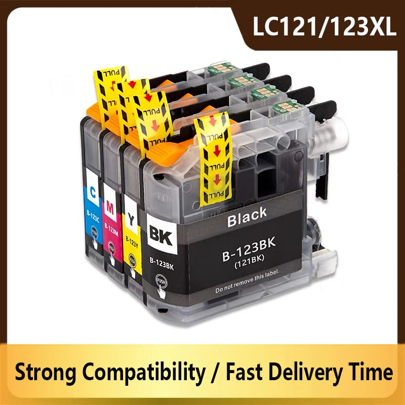 

For Brother LC123 Ink Cartridge Compatible For MFC-J4510DW MFC-J4610DW Printer Ink Cartridge LC121 MFC-J4410DW MFC-J4710DW