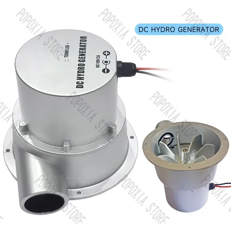 Brushless DC 18V 36W 50W  Motor Hydroelectric Generator Water Flow Turbine Type Field Small System  