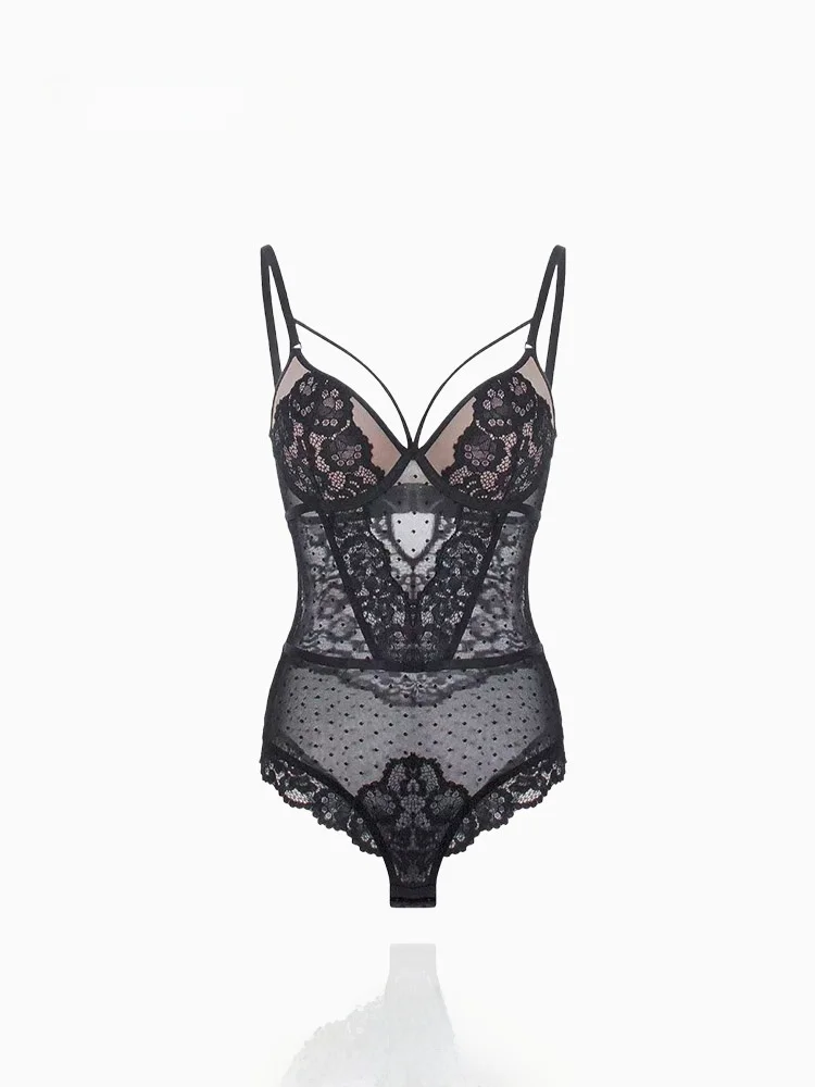 

Оригинальный дизайн, сексуальный легкий кружевной бюстгальтер и комплект кастрюль, цельный костюм для женщин, брюки с высокой талией для поездок на работу