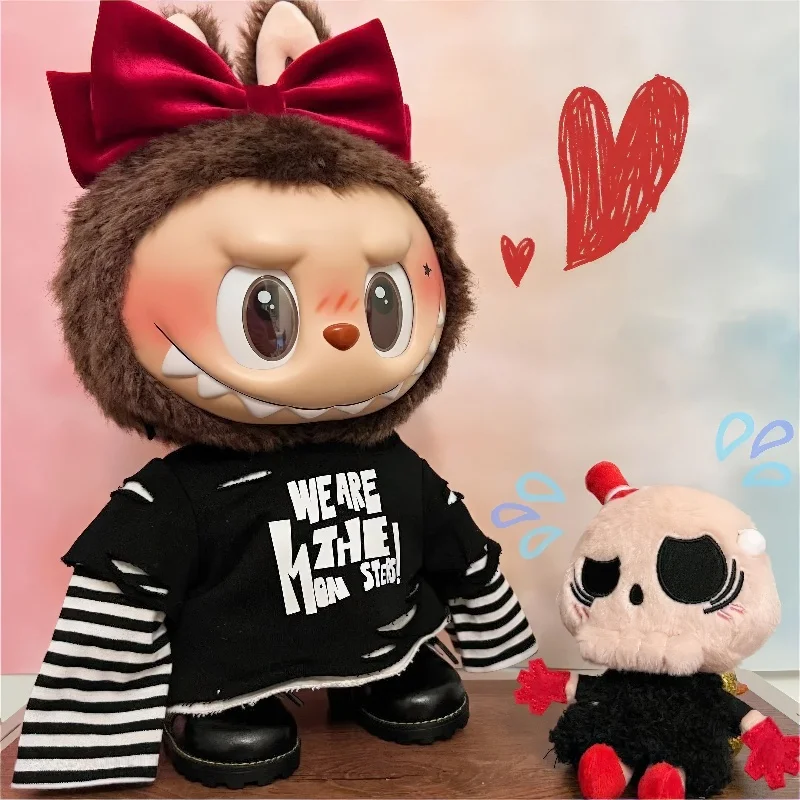 In Stock 38cm Authentic Labubu Vinyl Doll Catch Me Lf You Like Me Series Blind Box Handmade Model Girl Valentine's Day Gift